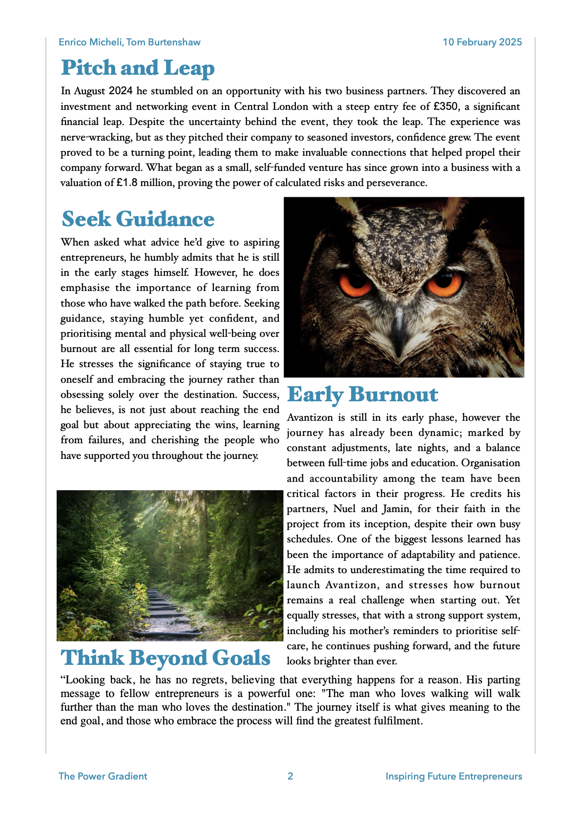 Page 2 of The Power Gradient - Week 12